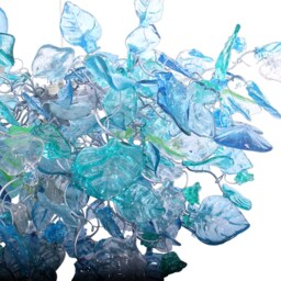 Unique Ceiling Lighting With Sea Color Flowers & Leaves For Dining Room, Living Room Or Bedroom. Modern Home - thumbnail 3