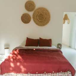 Linen Sheet Set in Terracotta. Bedding Queen. Farmhouse Bed Sheets - thumbnail 3