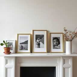 Gold Frame Photo Thin/Slim Range 2cm Picture Poster Print Frames Thin in Sizes A2 A3 A4 A5 Handmade Modern - thumbnail 2