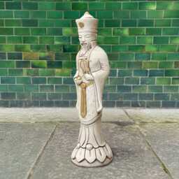 Outdoor Chinese Man Sculpture Concrete Asian Figurine Garden Feng Shui Statue Tradition Decoration Ancient Oriental Ornament Gift - thumbnail 3