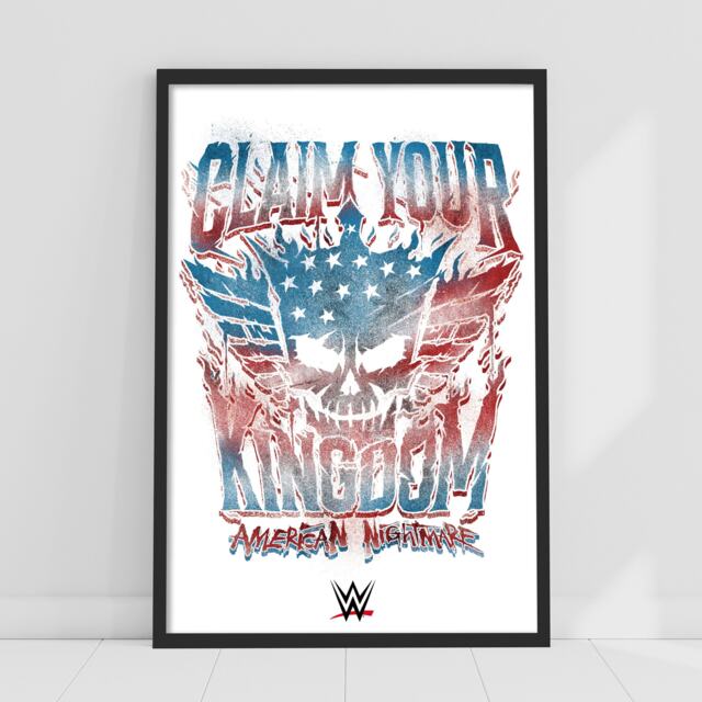 Wwe Print - Cody Rhodes Claim Your Kingdom Poster Wrestling Wall Art - image 1