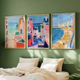 Set Of 3 Margate Posters, England Travel Prints, Wall Art Set, Seaside Poster Kent Coastline UK - thumbnail 2