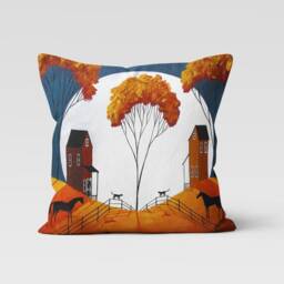 Fall Themed Farmhouse Pillow Case/Pumpkin Cover/Fall Trend Autumn Cushion Case/Housewarming Pillowcase/Home Decor/Gift For Her - thumbnail 4