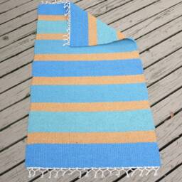 "Hand Woven Cotton Rug - 24"" X 44" - thumbnail 2