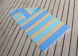 "Hand Woven Cotton Rug - 24"" X 44" - thumbnail 1