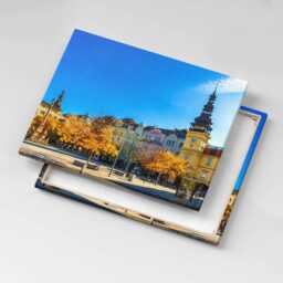 Masaryk Square & The Old Town Hall Canvas, Wall Art Picture, Blue Decoration, Travel Canvas - thumbnail 1
