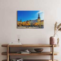 Masaryk Square & The Old Town Hall Canvas, Wall Art Picture, Blue Decoration, Travel Canvas - thumbnail 3