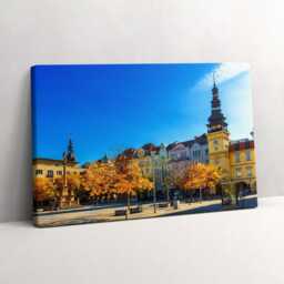 Masaryk Square & The Old Town Hall Canvas, Wall Art Picture, Blue Decoration, Travel Canvas - thumbnail 2