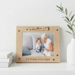 Personalized Engraved Wooden Photo Frame, Grandparents Gift 5x7 - thumbnail 3