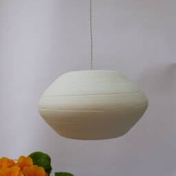 Porcelain Mushroom Ball With Spirals, Pendant Light - thumbnail 4