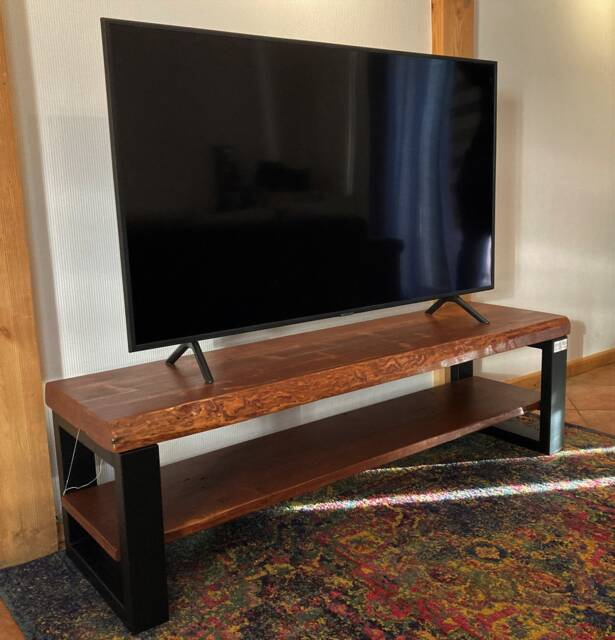 Tv Stand/Console Reclaimed Wood Console Antique Wood Media - image 1