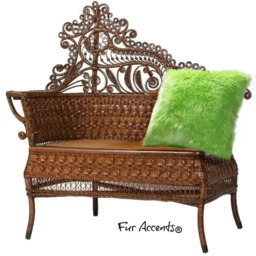 Lime Green Faux Fur Pillow Cover - Plush Shag Throw, Usa Made