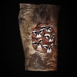 Owl Wood Carving Hand Carved & Sculpted Bird Art - Ooak - thumbnail 3