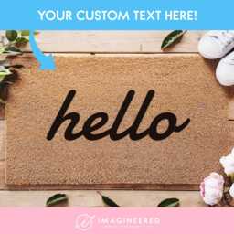 Personalized Custom Doormat - Create Your Very Own Design Customized Door Mat Realtor Gift Gifts - thumbnail 1