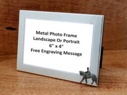 Horse Dressage Emblem Picture Frame Birthday Gift Landscape Or Portrait Riding Present 182 Mf
