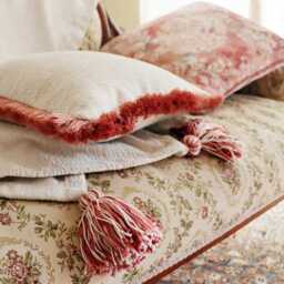 Rose Pink Handmade Cushion Cover Only With Cotton Fringe - thumbnail 3