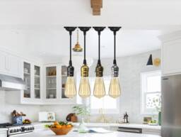 Minimal Pendant Lighting Hanging Lamp Custom Single Light Bespoke Bar Counter Kitchen Island Breakfast Bar - thumbnail 1