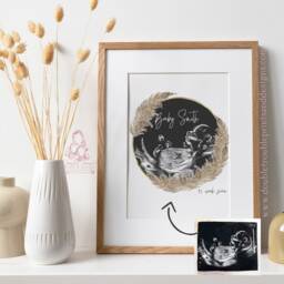Personalized Baby Ultrasound Scan Print - Pregnancy Announcement Gift - thumbnail 2