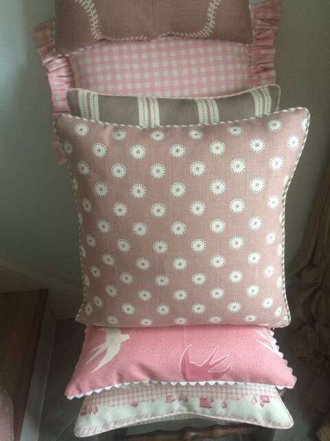 Vanessa Arbuthnott Pretty Maids Designer Cushion Cover Made To Order Dusky Pink 45cm - image 1