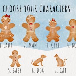 Family Christmas Ornament Personalised Gingerbread Decoration 2025 Gift - thumbnail 2