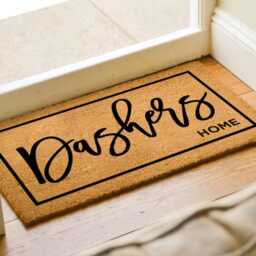 Housewarming Welcome Mat - Home Doormat Personalized Family Name Door New Gift Closing Porch Decorations - thumbnail 2