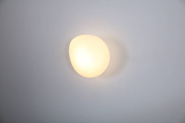 Flattened Glass Wall Lighting - White Lamp Vanity Light Fixture, Sconce, Lamp, , Small - image 1