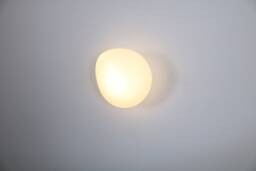 Flattened Glass Wall Lighting - White Lamp Vanity Light Fixture, Sconce, Lamp, , Small