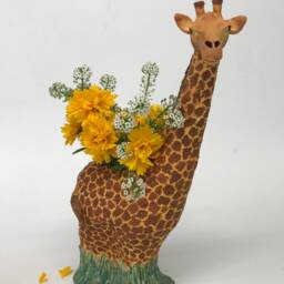 Giraffe Vase, Animal Sculpture, Fish Decor , Home - thumbnail 2