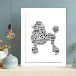 Personalized Poodle Word Art Print, Dog Lover Gift - Digital Download - thumbnail 2