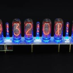 Nixie Tube Clock In-18 - Columns [6, 8 Tubes] Arduino Compatible For Boyfriend, Husband, Vintage, Glowing Clock, Gift, Steampunk - thumbnail 4