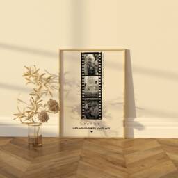 Personalised Dad Birthday Present - Unique Photo Gift Polaroid Filmstrip Disposable Custom Father's Day Print - thumbnail 1