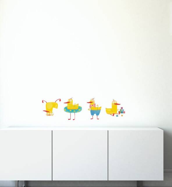 Silly Duck Collection Pack Wall Sticker Decal - Dogs & Pets Stickers, Decals, Kids Animals Decals