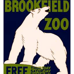 Zoo Posters Visit The Brookfield Animal Themed Prints - thumbnail 3