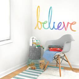 Believe - Fabric Wall Decal Color Story Mej