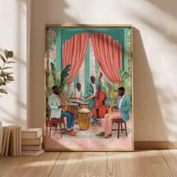 Jazz Poster, Music Wall Art Print, Retro Decor, Lover Gift, Blues Print - thumbnail 3