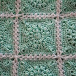 Eden Baby Blanket Crochet Pattern/Granny Square Lace - thumbnail 4
