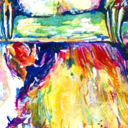 Rainbow Sloth Watercolor Painting Print Happy Art - thumbnail 3