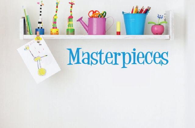 Masterpieces Wall Decal, Children's Artwork Display Sticker Kids Art Playroom Decal Db324 - image 1