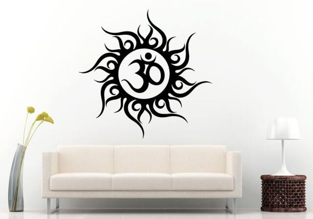 Om Symbol Tribal Sun Circle Wall Living Room Vinyl Art Sticker Decal Decor Mural L896 - image 1