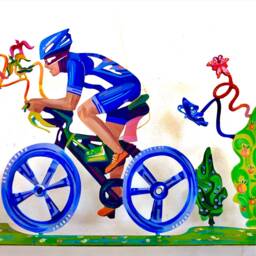 Bicycle, Bike, Metal Sculpture, Unique Decor, Bike Parts - thumbnail 3