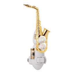 24K Gold Plated Saxophone Handcrafted Luxury Night Light Decorated Swarovski Crystals Bedroom Bathroom Kids Room Gift Premium Decor