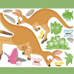 "Wall Sticker ""Kangaroo Set Big" - thumbnail 2