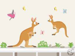 "Wall Sticker ""Kangaroo Set Big" - thumbnail 1