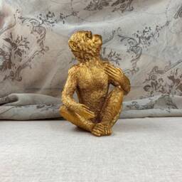Gold Monkey Wine Bottle Holder Fun & Quirky Luxe Home Decor - thumbnail 2