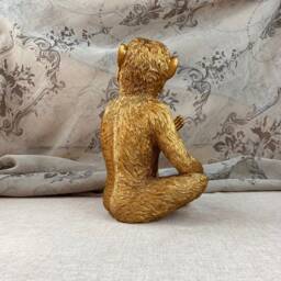 Gold Monkey Wine Bottle Holder Fun & Quirky Luxe Home Decor - thumbnail 4