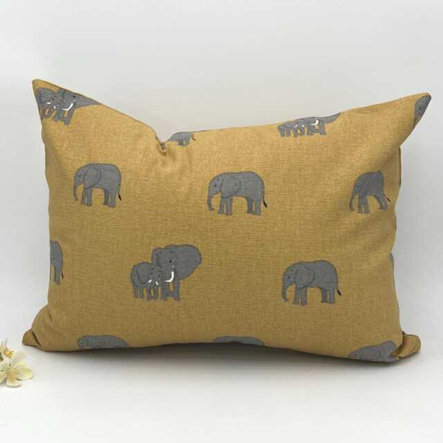 Elephant Cushion, Mustard Yellow, Sophie Allport Design - image 1