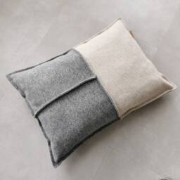 Netflix Buddy Lino Decorative Cushion Wool Sofa Throw Pillow Soft Boiled Wool Made Of Pure New Wool Boho Country Style Nordic - thumbnail 1