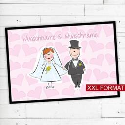 "xxl Doormat ""Wedding" - thumbnail 1