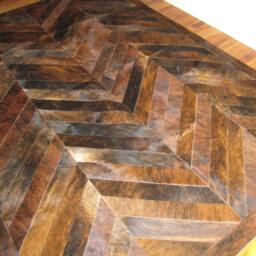 Cowhide Patchwork Rug Patchwork - Big Chevron 19 - thumbnail 2