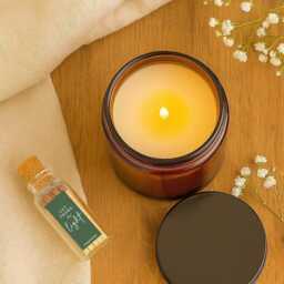 Personalised Wedding Candle Gift Set - Custom Names, Date, Venue - Soy Wax & Essential Oils - thumbnail 3